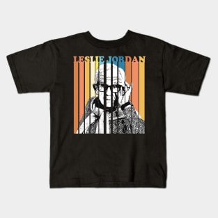 Leslie Jordan Retro Art Kids T-Shirt